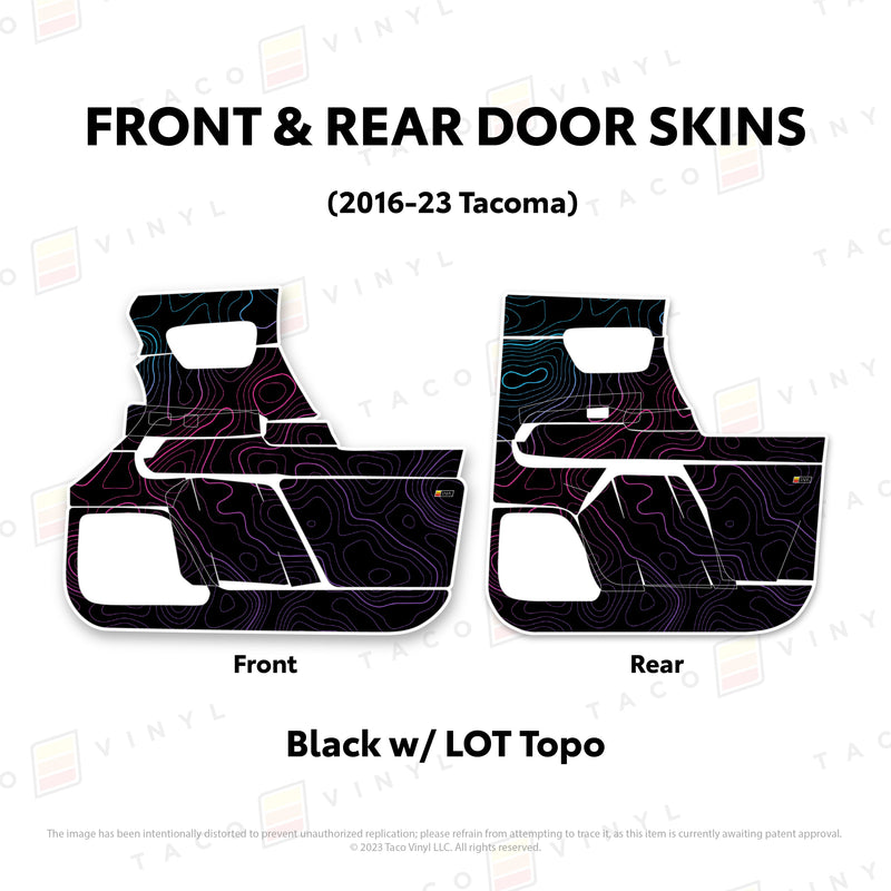 Taco Vinyl Door Skins for Tacoma (2016-2023) - Aspire Auto Accessories