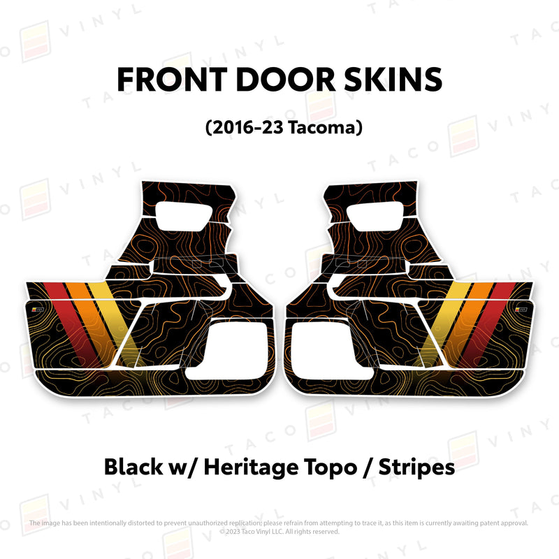 Taco Vinyl Door Skins for Tacoma (2016-2023) - Aspire Auto Accessories
