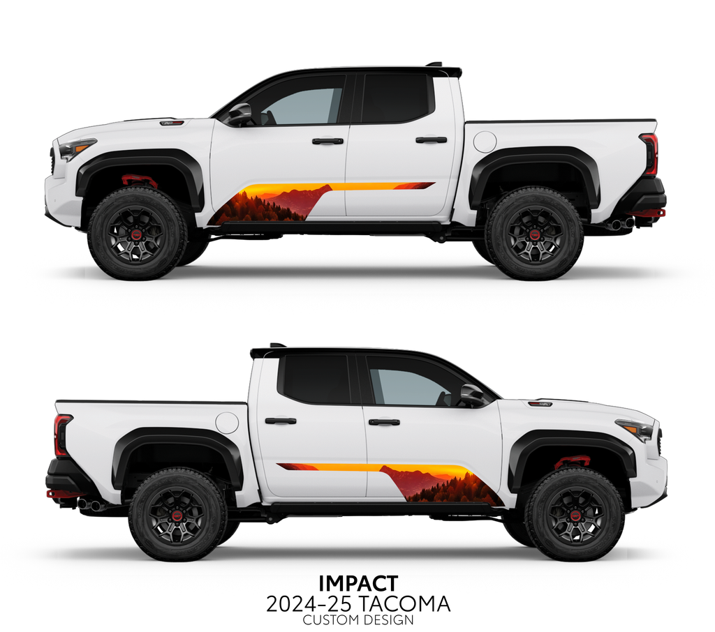 Custom Rocker Panel Decals Taco Vinyl Impact Rocker Panel Decal Kit for Tacoma (2024-2025)