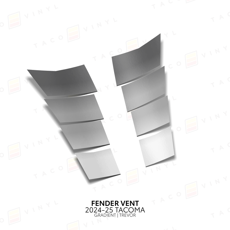Taco Vinyl Gradient Fender Vents for Tacoma (2024-2025)