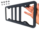 SILICONE TOPOGRAPHY LICENSE PLATE FRAME - ANTI-RATTLE, ANTI-SCRATCH - Aspire Auto Accessories