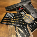 Tactilian Coyote Tan Stars and Stripes PVC Patch - Aspire Auto Accessories