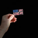 Here Am I, Send Me Patriotic PVC Patch - Aspire Auto Accessories