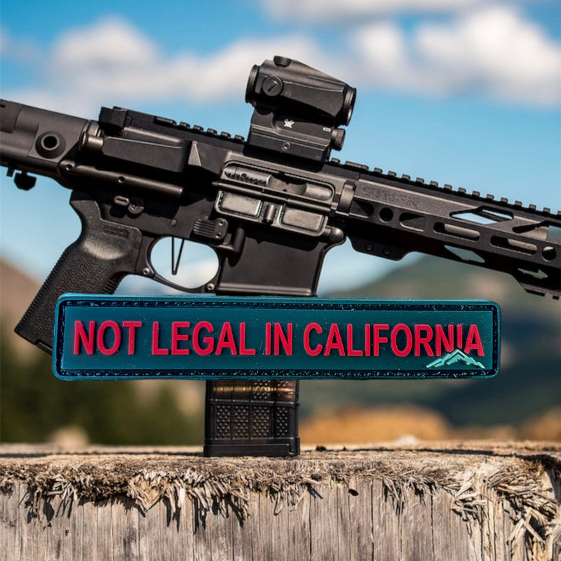“Not Legal in California” PVC Patch - Aspire Auto Accessories