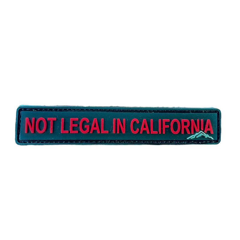 “Not Legal in California” PVC Patch - Aspire Auto Accessories