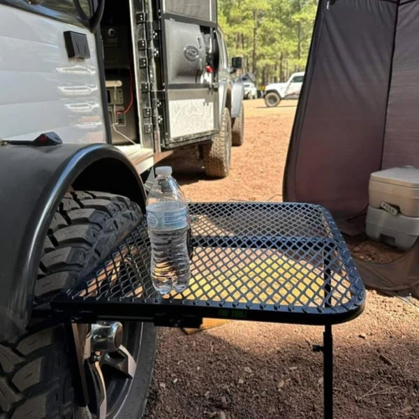 Tail Gater Tire Table Small Aluminum Camping Tire Table