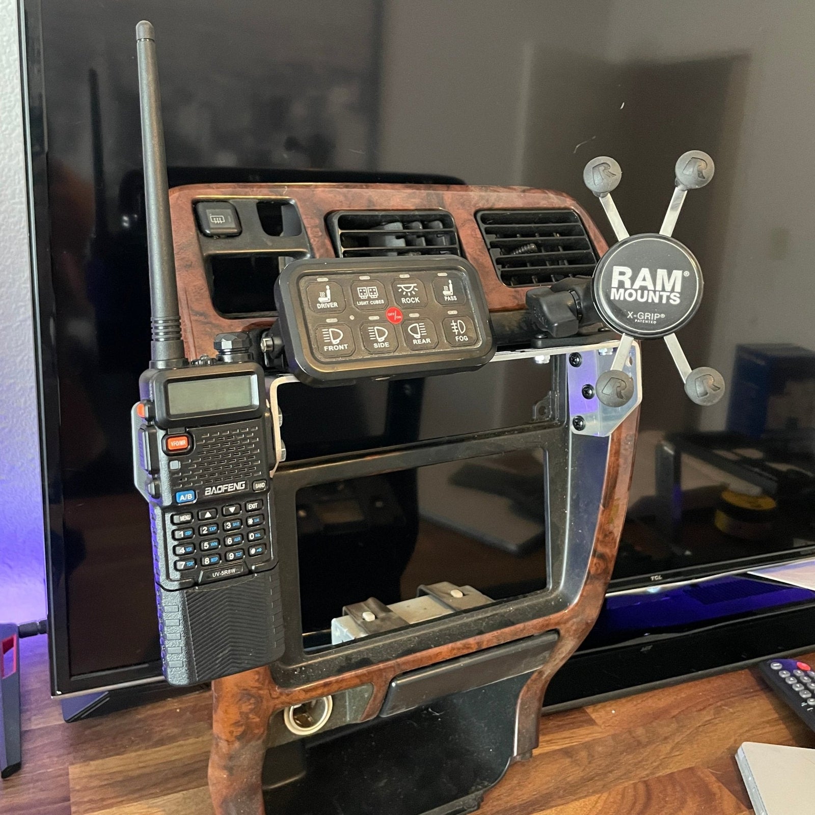 TEQ Offroad Phone Mount & Modular Accessory Mount for Tacoma (1998-200