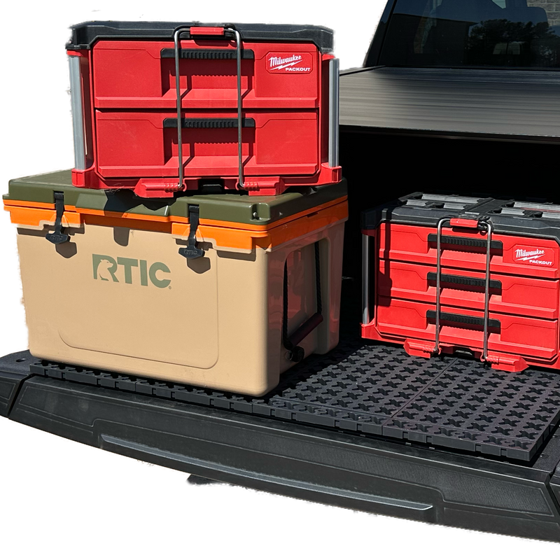 Tmat Truck Bed Organizer Slide Out Mat | Universal Fit for Short Beds 5' to 5'5" - Aspire Auto Accessories