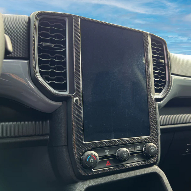 Tufskinz Display Screen/A.C. Vent Accent Trim for Ford Ranger (2024-2025) - Aspire Auto Accessories