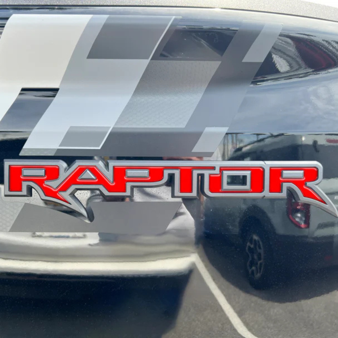 Tufskinz Raptor Tailgate Emblem Inserts for Ford Ranger (2024-2026)