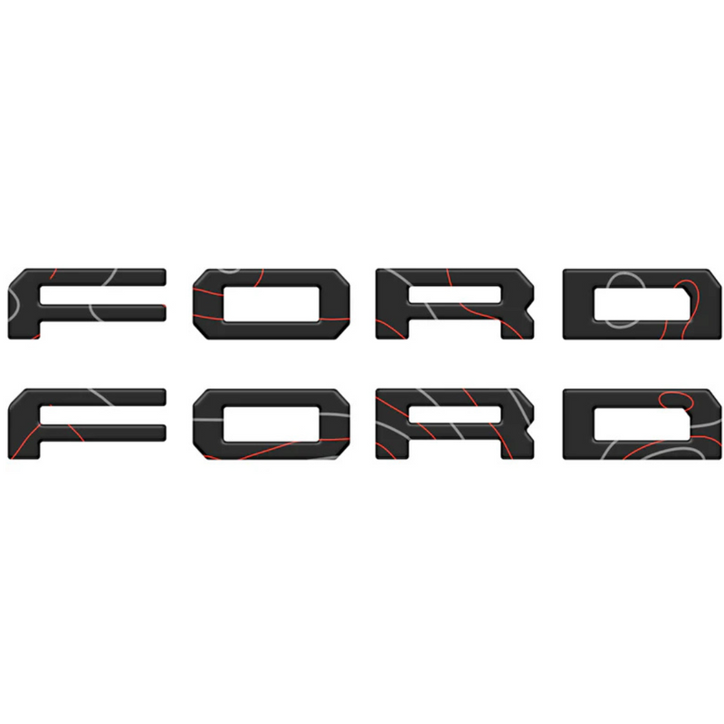 Tufskinz Running Board Letter Inserts for Super Duty & F-150 (2023-2025) - Aspire Auto Accessories