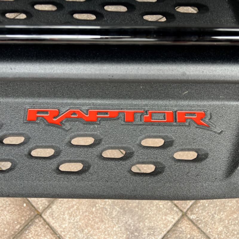 Tufskinz Raptor Running Board Letter Overlays for Ford Bronco Raptor (2022-2025) - Aspire Auto Accessories