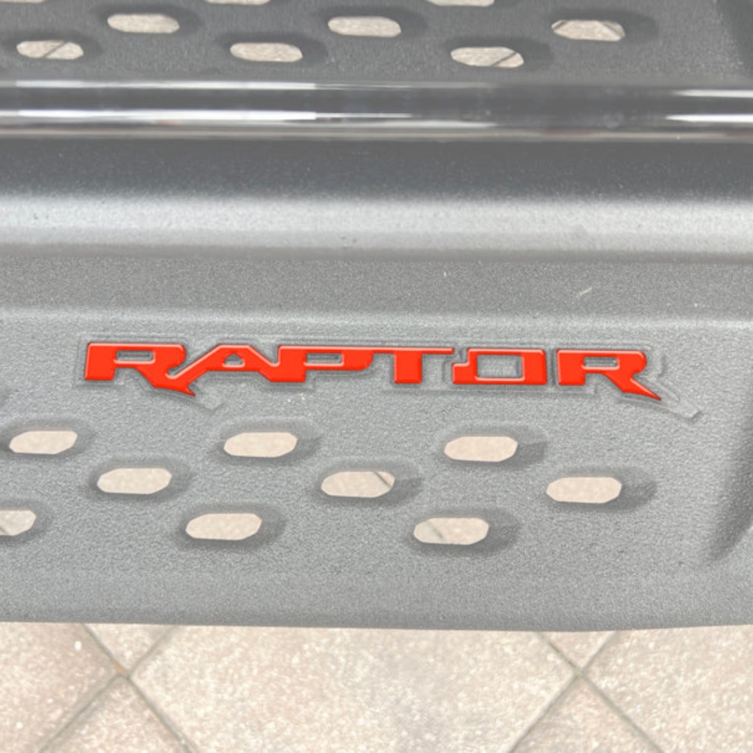 Tufskinz Raptor Running Board Letter Overlays for Ford Bronco Raptor