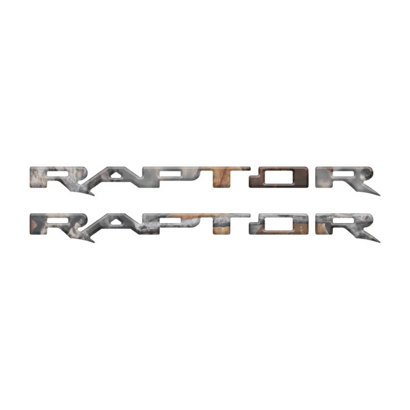 Tufskinz Raptor Running Board Letter Overlays for Ford Bronco Raptor (2022-2025) - Aspire Auto Accessories