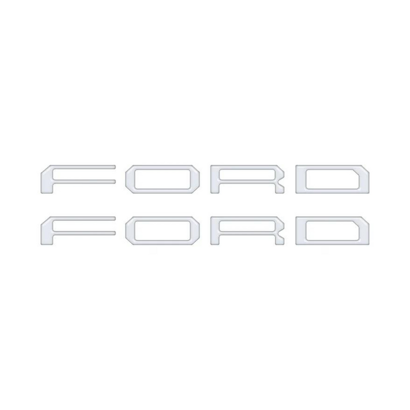 Tufskinz Tremor Running Board Letter Inserts for Ford F-150 & Super Duty (2021-2024) - Aspire Auto Accessories