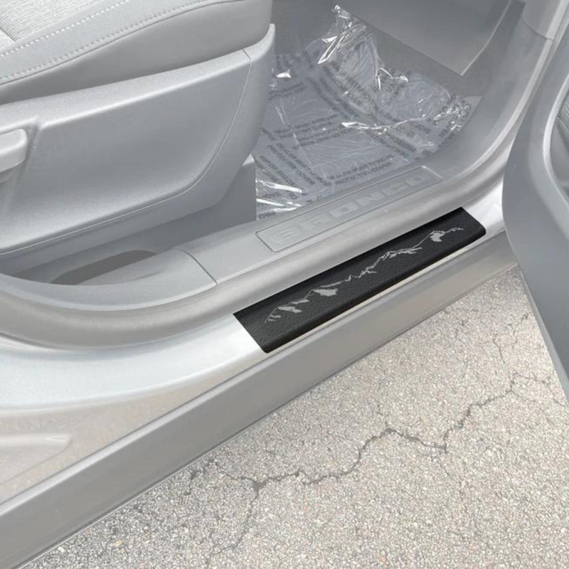 Tufskinz Door Sill Protection Overlays (4 Door) for Ford Bronco (2021-2024) - Aspire Auto Accessories