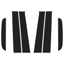 Tufskinz SuperCrew Door Pillar Trim Overlays for Ford Ranger (2019-2023) - Aspire Auto Accessories