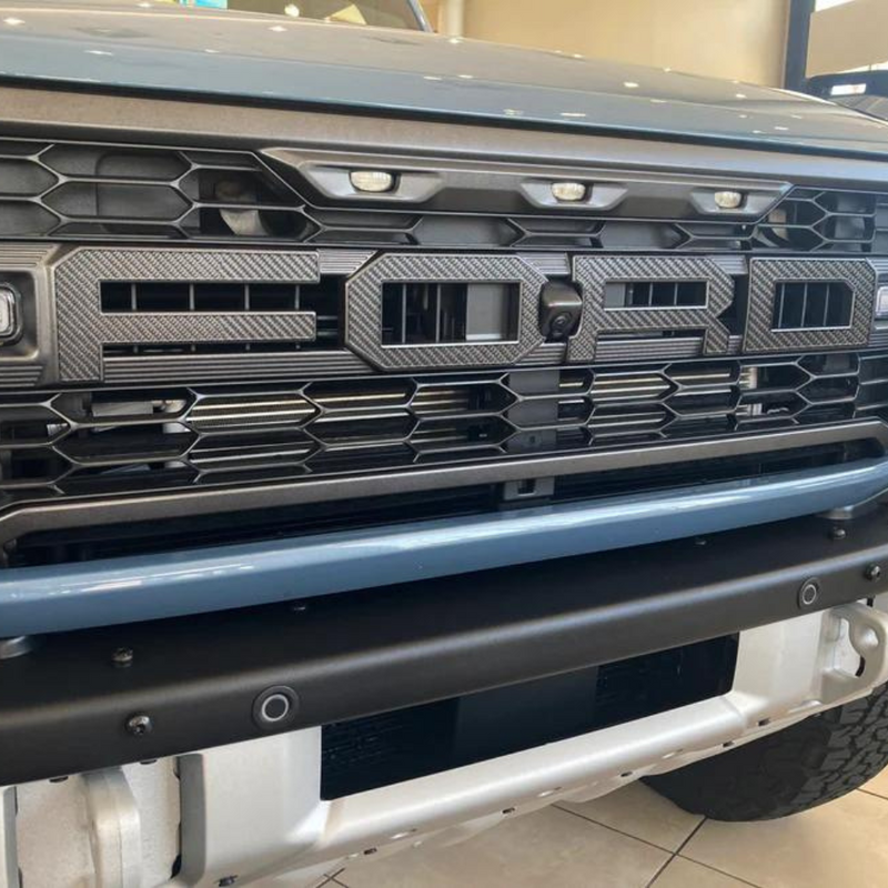 Tufskinz Raptor Front Grille Letter Overlays for Ford Bronco (2023-2024) - Aspire Auto Accessories