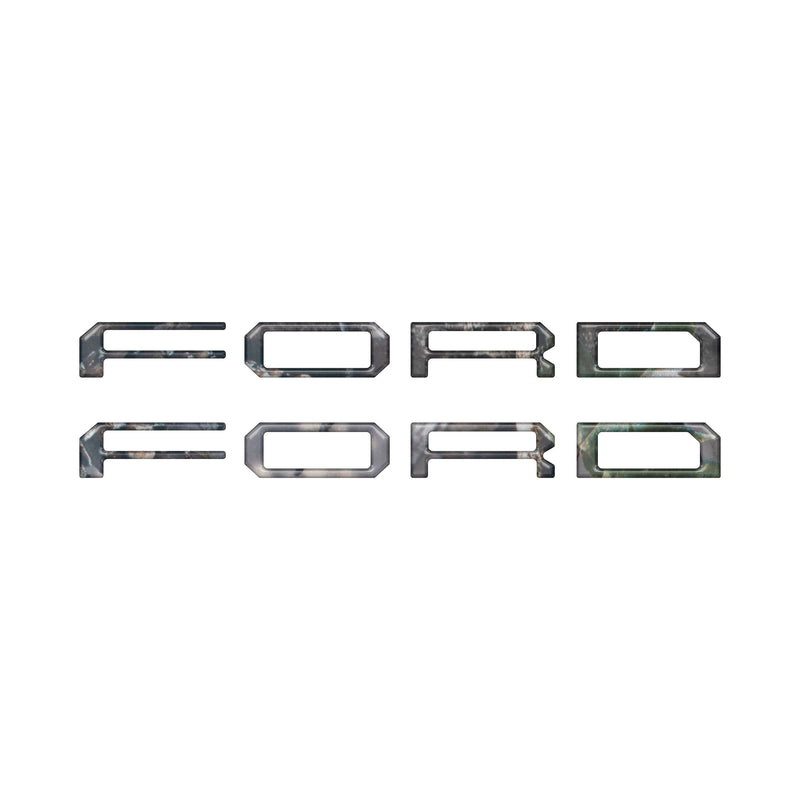 Tremor/Raptor Running Board Letter Inserts Fits 2025-2026 Ford F-150/Super Duty