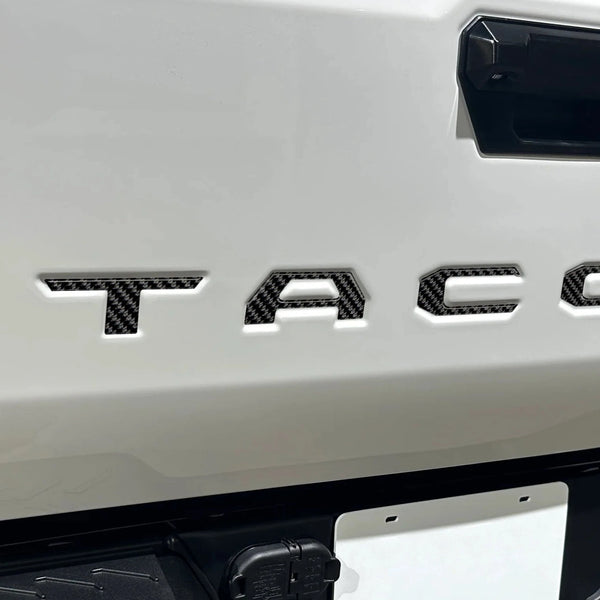 thumbnail image 2 of Red Tailgate Letters Emblems For 2024-2025 Tacoma – 3D Decals Stickers 2 of 5