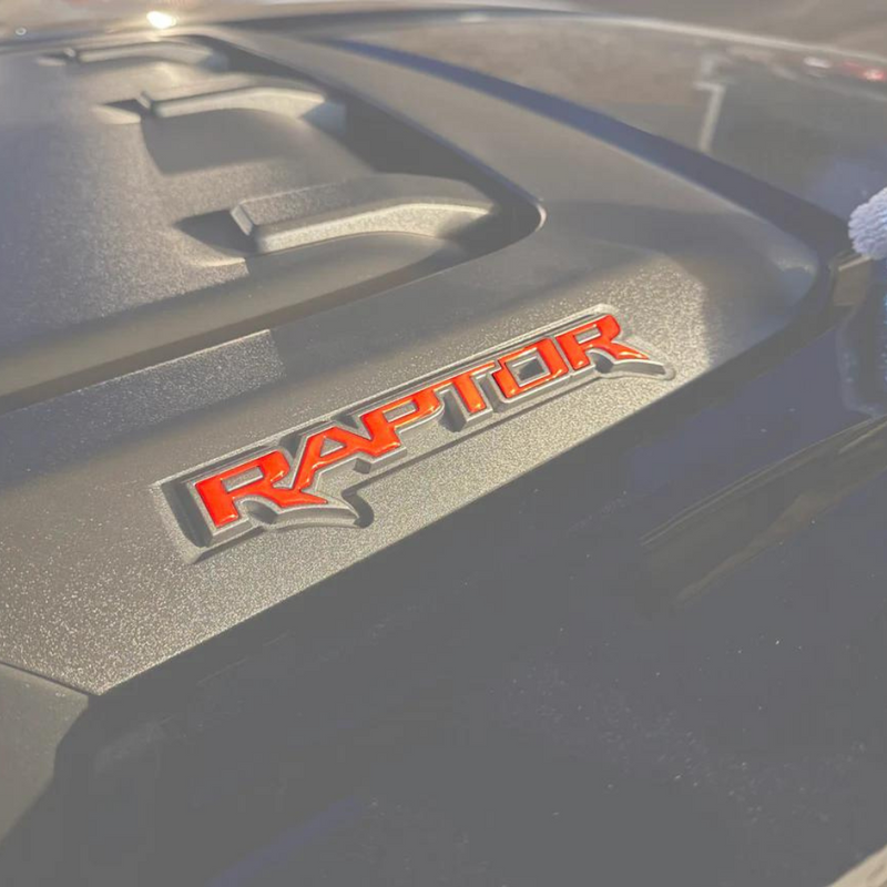 Tufskinz Hood Cowl Emblem Inserts for Ford F-150/Bronco Raptor (2021-2024) - Aspire Auto Accessories