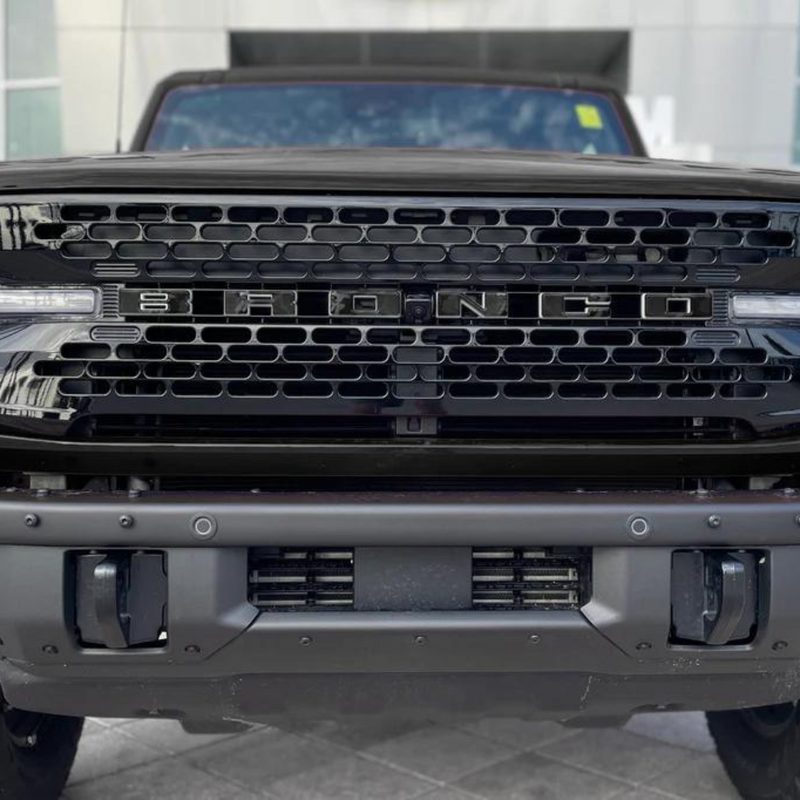 Tufskinz Front Grille Letter Overlays for Ford Bronco (2021-2024) - Aspire Auto Accessories