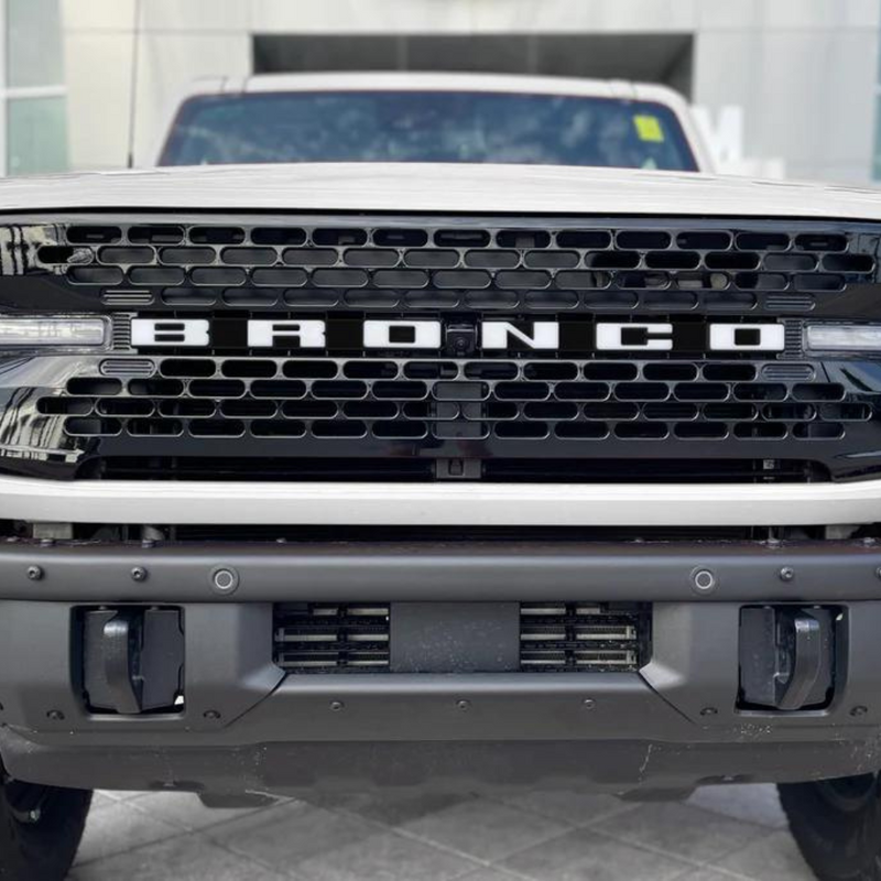 Tufskinz Front Grille Letter Overlays for Ford Bronco (2021-2024) - Aspire Auto Accessories
