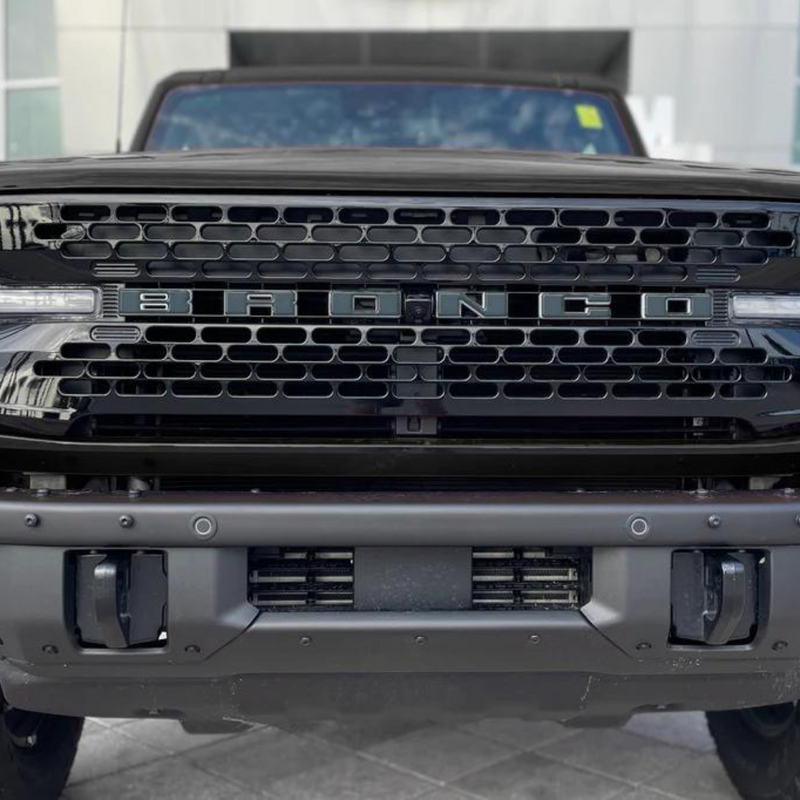 Tufskinz Front Grille Letter Overlays for Ford Bronco (2021-2024) - Aspire Auto Accessories
