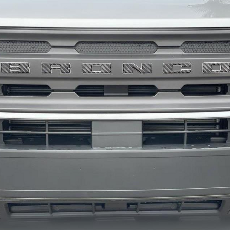 Tufskinz Front Grille Letters Overlays for Ford Bronco Sport (2021-2024) - Aspire Auto Accessories