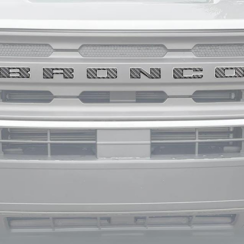 Tufskinz Front Grille Letters Overlays for Ford Bronco Sport (2021-2024) - Aspire Auto Accessories