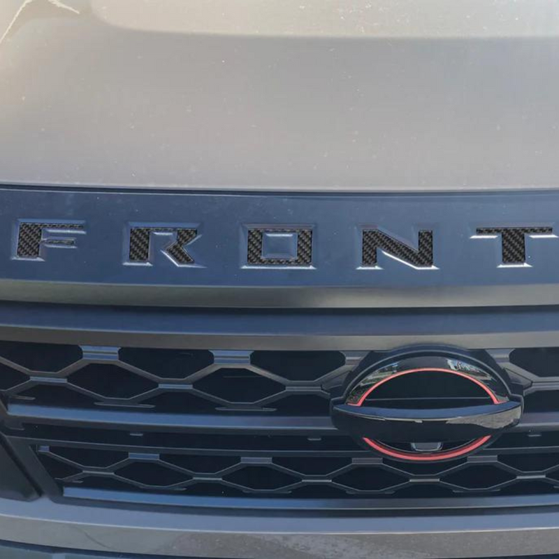 Tufskinz Grille Letter Inserts for Nissan Frontier (2022-2024) - Aspire Auto Accessories
