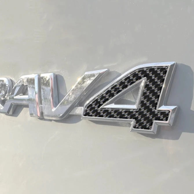 Tufskinz Rear Emblem "4" Letter Inserts for Toyota Rav4 (2019-2024) - Aspire Auto Accessories