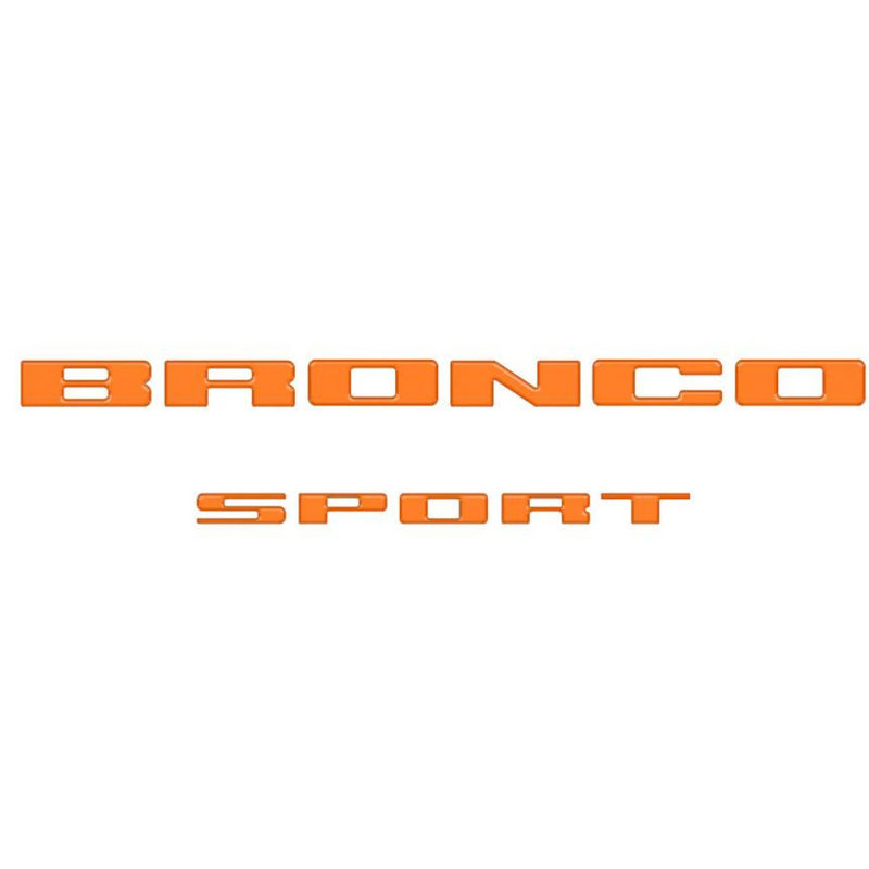 Tufskinz Rear Liftgate Letter Overlays for Ford Bronco Sport (2021-2024) - Aspire Auto Accessories