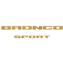 Tufskinz Rear Liftgate Letter Overlays for Ford Bronco Sport (2021-2024) - Aspire Auto Accessories