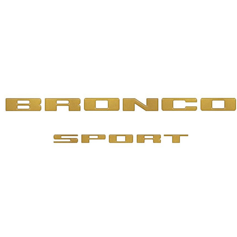 Tufskinz Rear Liftgate Letter Overlays for Ford Bronco Sport (2021-2024) - Aspire Auto Accessories