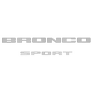 Tufskinz Rear Liftgate Letter Overlays for Ford Bronco Sport (2021-2024) - Aspire Auto Accessories