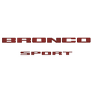 Tufskinz Rear Liftgate Letter Overlays for Ford Bronco Sport (2021-2024) - Aspire Auto Accessories