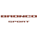 Tufskinz Rear Liftgate Letter Overlays for Ford Bronco Sport (2021-2024) - Aspire Auto Accessories