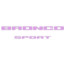 Tufskinz Rear Liftgate Letter Overlays for Ford Bronco Sport (2021-2024) - Aspire Auto Accessories