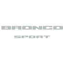 Tufskinz Rear Liftgate Letter Overlays for Ford Bronco Sport (2021-2024) - Aspire Auto Accessories