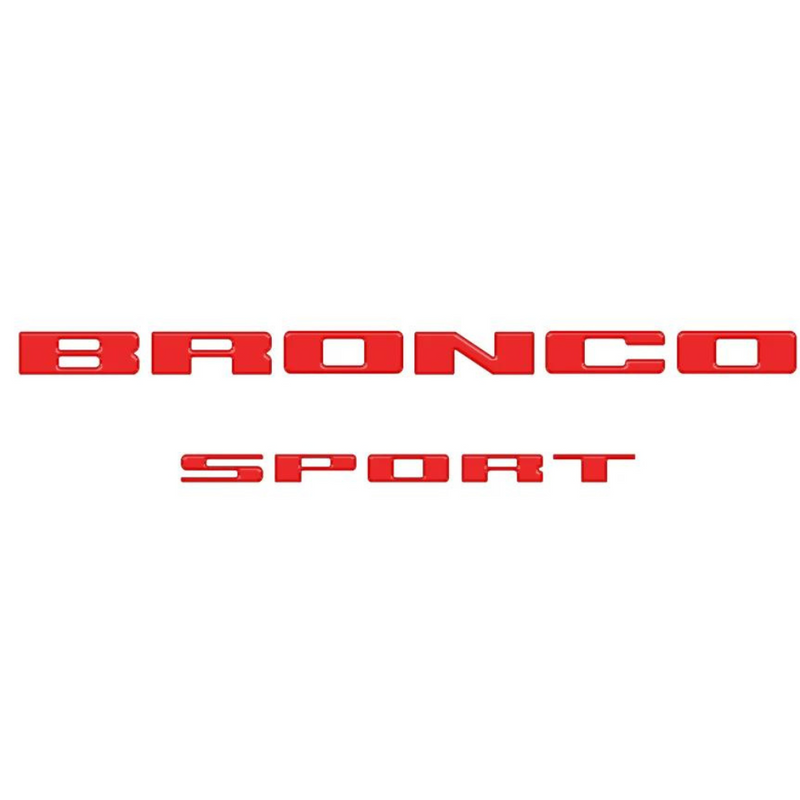 Tufskinz Rear Liftgate Letter Overlays for Ford Bronco Sport (2021-2024) - Aspire Auto Accessories