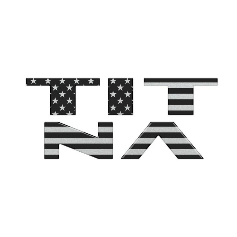 Tufskinz Tailgate Letter Emblem Overlays for Nissan Titan (2022-2024) - Aspire Auto Accessories