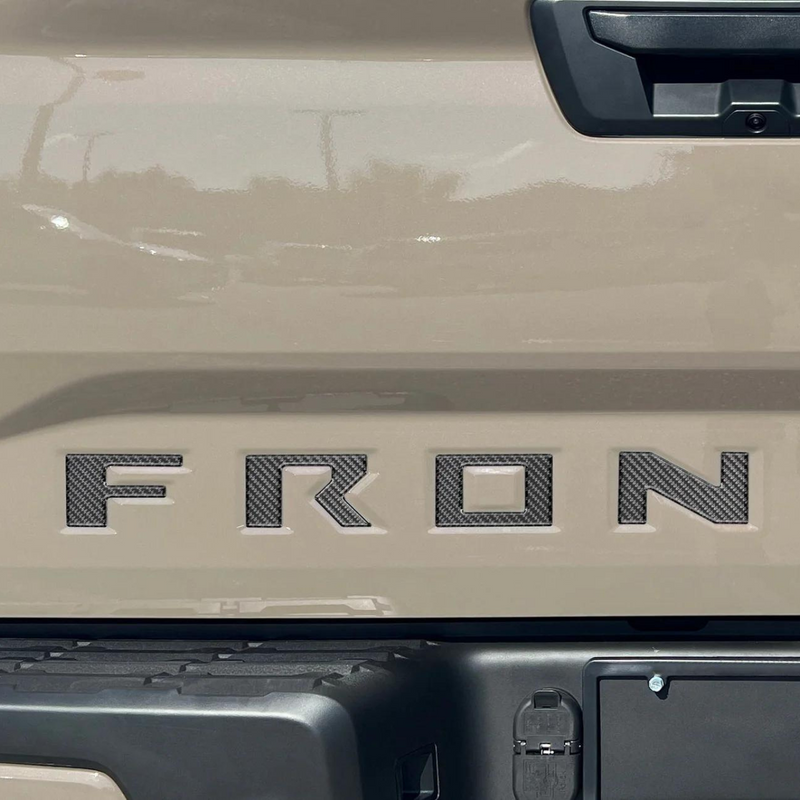 Tufskinz Tailgate Letter Inserts for Nissan Frontier (2022-2024) - Aspire Auto Accessories