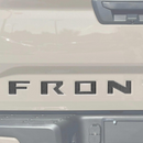 Tufskinz Tailgate Letter Inserts for Nissan Frontier (2022-2024) - Aspire Auto Accessories