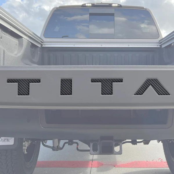 Tufskinz Tailgate Top Letter Inserts for Nissan Titan (2022-2024) - Aspire Auto Accessories