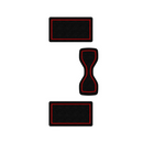 Tufskinz Center Console Foam Inserts for Nissan Frontier (2022-2024) - Aspire Auto Accessories