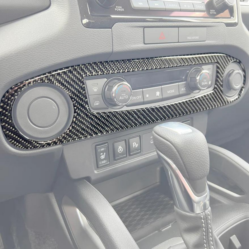 Tufskinz Climate Control/Upper Dash Accent Trim for Nissan Frontier (2022-2024) - Aspire Auto Accessories