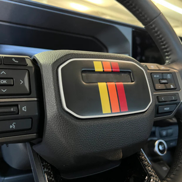 Tufskinz Center Steering Wheel Accent Trim for Land Cruiser (2024-2025) - Aspire Auto Accessories