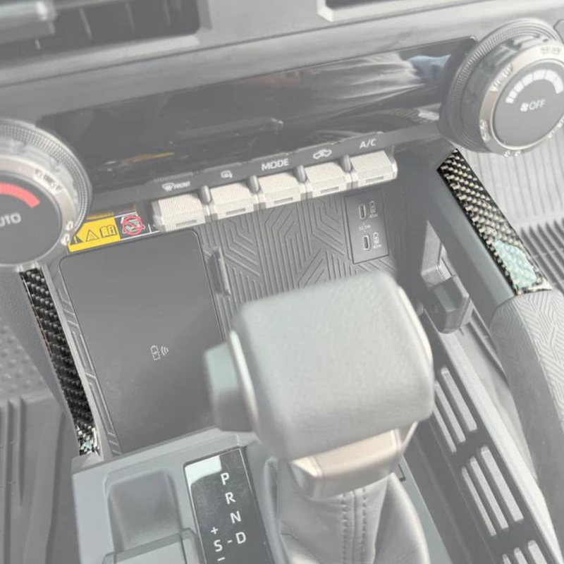 Tufskinz Center Console Lines Accent Trim for Tacoma (2024-2025) - Aspire Auto Accessories