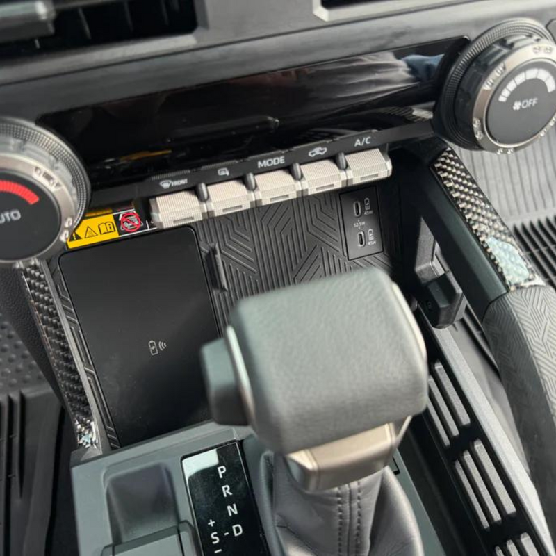 Tufskinz Center Console Lines Accent Trim for Tacoma (2024-2025) - Aspire Auto Accessories